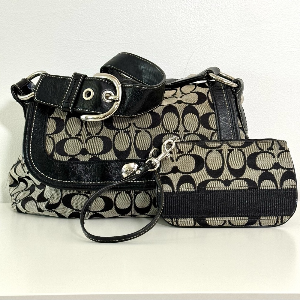 Vintage Coach Bag + Wristlet Bundle